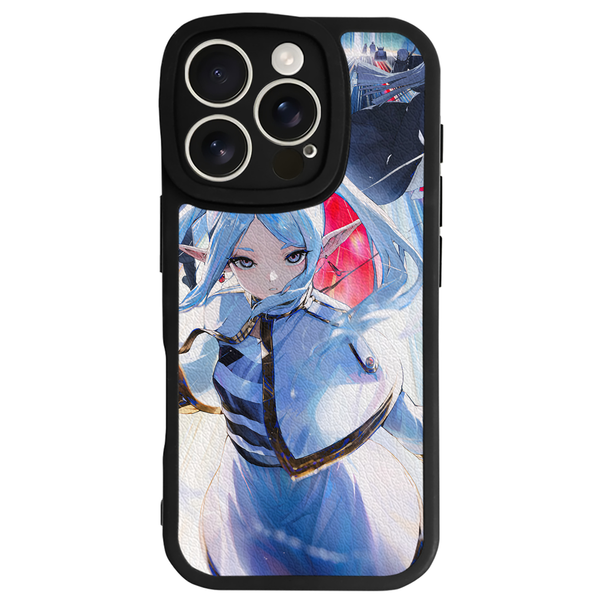 （画像用） 葬送のフリーレン Frieren 【iPhone 16シリーズ対応】シリコンスマホケース（レザー調） 材質：シリコン